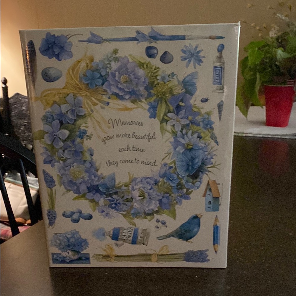 MARJOLEIN BASTIN Floral Blue Memory Photo Album